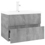 Mueble de baño con lavabo madera contrachapada gris Sonoma de vidaXL, Tocadores de baño - Ref: Foro24-3152868, Precio: 167,73...