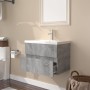 Mueble de baño con lavabo madera contrachapada gris Sonoma de vidaXL, Tocadores de baño - Ref: Foro24-3152868, Precio: 167,73...