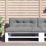 Kissen für Palettensofa aus grauem Stoff 120x40x12 cm von vidaXL, Kissen für Stühle und Sofas - Ref: Foro24-314473, Preis: 28...