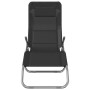 Folding lounger 2 pcs textilene steel with black coating by vidaXL, Loungers - Ref: Foro24-360172, Price: 153,28 €, Discount: %