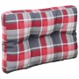 Cushion for pallet sofa red checkered fabric 60x40x12 cm by vidaXL, Cushions for chairs and sofas - Ref: Foro24-314446, Price...