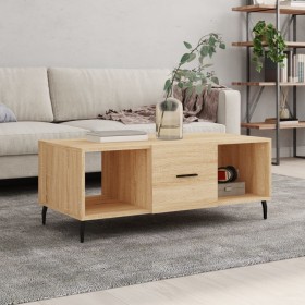 Mesa de centro madera contrachapada roble Sonoma 102x50x40 cm de vidaXL, Mesas de centro - Ref: Foro24-829319, Precio: 47,99 ...