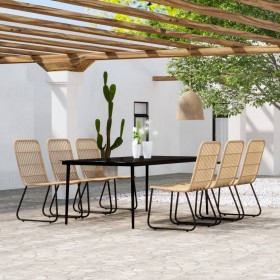 7-piece oak garden dining set by vidaXL, Garden sets - Ref: Foro24-3099177, Price: 929,99 €, Discount: %