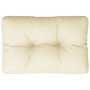 Kissen für Palettensofa, cremefarbener Stoff, 60 x 40 x 12 cm von vidaXL, Kissen für Stühle und Sofas - Ref: Foro24-314439, P...