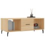 Oak Sonoma plywood coffee table 102x50x40 cm by vidaXL, Coffee table - Ref: Foro24-829319, Price: 48,56 €, Discount: %