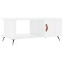 Mesa de centro madera contrachapada blanco brillo 90x50x40 cm de vidaXL, Mesas de centro - Ref: Foro24-829462, Precio: 47,99 ...