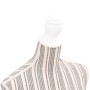 Maniquí de busto de mujer algodón blanco con rayas de vidaXL, Galanes de noche - Ref: Foro24-30031, Precio: 83,37 €, Descuent...