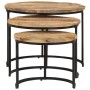 Stackable tables 3 units rough mango wood by vidaXL, Coffee table - Ref: Foro24-338002, Price: 137,47 €, Discount: %