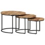 Stackable tables 3 units rough mango wood by vidaXL, Coffee table - Ref: Foro24-338002, Price: 137,47 €, Discount: %