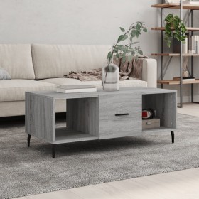 Mesa de centro madera contrachapada gris Sonoma 102x50x40 cm de vidaXL, Mesas de centro - Ref: Foro24-829322, Precio: 51,99 €...