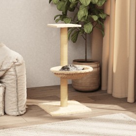 Rascador para gatos con poste de sisal crema 74 cm de vidaXL, Mobiliario para gatos - Ref: Foro24-171588, Precio: 34,52 €, De...