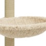 Rascador para gatos con poste de sisal crema 74 cm de vidaXL, Mobiliario para gatos - Ref: Foro24-171588, Precio: 28,16 €, De...