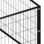 Steel dog kennel 18 m² black by vidaXL, Dog kennels and fences - Ref: Foro24-3082116, Price: 360,69 €, Discount: %