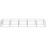 Silver kennel 5 m² steel by vidaXL, Dog kennels and fences - Ref: Foro24-3082103, Price: 189,53 €, Discount: %