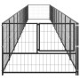 Steel dog kennel 10 m² black by vidaXL, Dog kennels and fences - Ref: Foro24-3082100, Price: 364,00 €, Discount: %