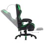 Gaming-Stuhl mit Fußstütze aus grünem und schwarzem Kunstleder von vidaXL, Bürostühle - Ref: Foro24-287989, Preis: 182,88 €, ...