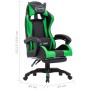 Gaming-Stuhl mit Fußstütze aus grünem und schwarzem Kunstleder von vidaXL, Bürostühle - Ref: Foro24-287989, Preis: 182,88 €, ...