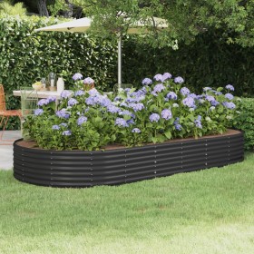 Steel flower bed anthracite powder coated 296x140x36cm by vidaXL, Pots and planters - Ref: Foro24-319031, Price: 72,99 €, Dis...