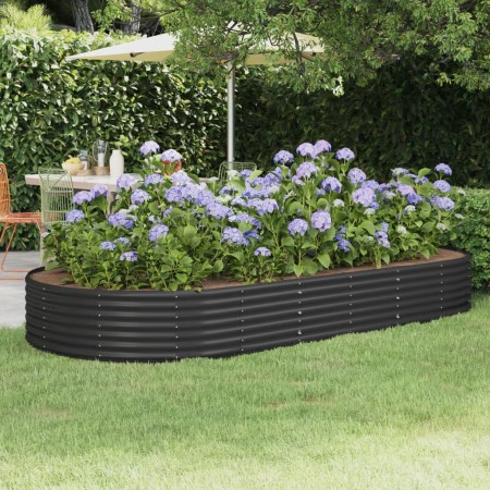 Steel flower bed anthracite powder coated 296x140x36cm by vidaXL, Pots and planters - Ref: Foro24-319031, Price: 72,85 €, Dis...