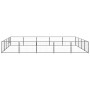 Steel kennel 20 m² black by vidaXL, Dog kennels and fences - Ref: Foro24-3082144, Price: 301,77 €, Discount: %