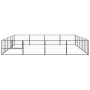 Steel kennel 20 m² black by vidaXL, Dog kennels and fences - Ref: Foro24-3082144, Price: 301,77 €, Discount: %