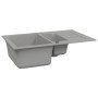 Kitchen sink with two gray granite bowls by vidaXL, Sinks - Ref: Foro24-151930, Price: 208,52 €, Discount: %