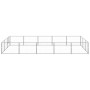 Silver dog kennel 15 m² steel by vidaXL, Dog kennels and fences - Ref: Foro24-3082137, Price: 248,57 €, Discount: %