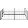 Steel dog kennel 4 m² black by vidaXL, Dog kennels and fences - Ref: Foro24-3082109, Price: 157,41 €, Discount: %