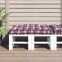 Cushion for pallet sofa red plaid fabric 120x80x12 cm by vidaXL, Cushions for chairs and sofas - Ref: Foro24-314421, Price: 2...