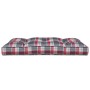 Cushion for pallet sofa red plaid fabric 120x80x12 cm by vidaXL, Cushions for chairs and sofas - Ref: Foro24-314421, Price: 2...