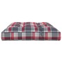 Cushion for pallet sofa red plaid fabric 120x80x12 cm by vidaXL, Cushions for chairs and sofas - Ref: Foro24-314421, Price: 2...