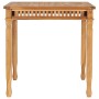 Mesa de comedor de jardín madera maciza de teca 80x80x80 cm de vidaXL, Mesas de jardín - Ref: Foro24-49384, Precio: 216,99 €,...