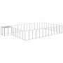 Silver kennel 30.25 m² steel by vidaXL, Dog kennels and fences - Ref: Foro24-3082236, Price: 572,04 €, Discount: %