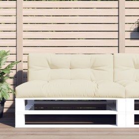 Cushions for pallet sofa 2 units cream fabric by vidaXL, Cushions for chairs and sofas - Ref: Foro24-314545, Price: 65,99 €, ...