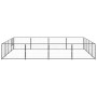 Steel kennel 16 m² black by vidaXL, Dog kennels and fences - Ref: Foro24-3082143, Price: 284,39 €, Discount: %