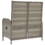 Reclining garden bench with gray PE rattan cushions 107 cm by vidaXL, garden benches - Ref: Foro24-319893, Price: 158,52 €, D...