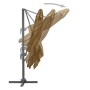 Garden umbrella with portable taupe base by vidaXL, Umbrellas - Ref: Foro24-276348, Price: 246,30 €, Discount: %