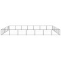 Steel kennel 42 m² black by vidaXL, Dog kennels and fences - Ref: Foro24-3082170, Price: 417,72 €, Discount: %