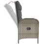 Reclining garden bench with gray PE rattan cushions 107 cm by vidaXL, garden benches - Ref: Foro24-319893, Price: 158,52 €, D...