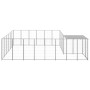 Silver kennel 12.1 m² steel by vidaXL, Dog kennels and fences - Ref: Foro24-3082220, Price: 373,83 €, Discount: %