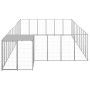 Silver kennel 19.36 m² steel by vidaXL, Dog kennels and fences - Ref: Foro24-3082222, Price: 474,24 €, Discount: %