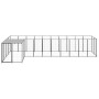 Black kennel 7.26 m² steel by vidaXL, Dog kennels and fences - Ref: Foro24-3082237, Price: 413,49 €, Discount: %