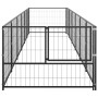 Steel kennel 6 m² black by vidaXL, Dog kennels and fences - Ref: Foro24-3082096, Price: 243,08 €, Discount: %