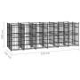 Outdoor steel dog kennel 11.06 m² by vidaXL, Dog kennels and fences - Ref: Foro24-3097941, Price: 1,00 €, Discount: %