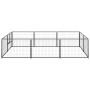 Steel kennel 6 m² black by vidaXL, Dog kennels and fences - Ref: Foro24-3082110, Price: 180,00 €, Discount: %