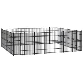 Steel outdoor kennel 38.71 m² by vidaXL, Dog kennels and fences - Ref: Foro24-3097996, Price: 1,00 €, Discount: %