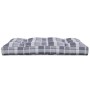 Cushion for a gray plaid fabric pallet sofa 120x80x12 cm by vidaXL, Cushions for chairs and sofas - Ref: Foro24-314422, Price...