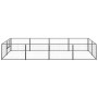 Steel kennel 8 m² black by vidaXL, Dog kennels and fences - Ref: Foro24-3082111, Price: 216,92 €, Discount: %