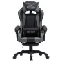 Gaming-Stuhl mit Fußstütze aus grauem und schwarzem Kunstleder von vidaXL, Bürostühle - Ref: Foro24-287990, Preis: 173,99 €, ...