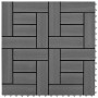 Set of 11 gray WPC tiles 30 x 30 cm, 1 square meter by vidaXL, Floors and carpets - Ref: Foro24-41551, Price: 64,24 €, Discou...